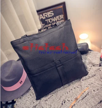 

by dhl or ems 100pcs 2017 Fashion retro big shopping packet women bags polished leather handbag women shoulder bag