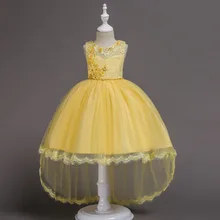 High Quality Girls Dress 2019 Fashion Princess Dress Dark Blue kids Party Birthday Wedding Mesh Dresses Children tutu Clothing High Quality Girls Dress 2019 Fashion Princess Dress Dark Blue kids Party Birthday Wedding Mesh Dresses Children tutu Clothing