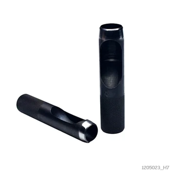 

1mm-10mm Size Leather Craft Hole Punch Tool, Thick Steel Craft Round Belt Paper Canvas Clothes Punching DIY Leathercraft Puncher