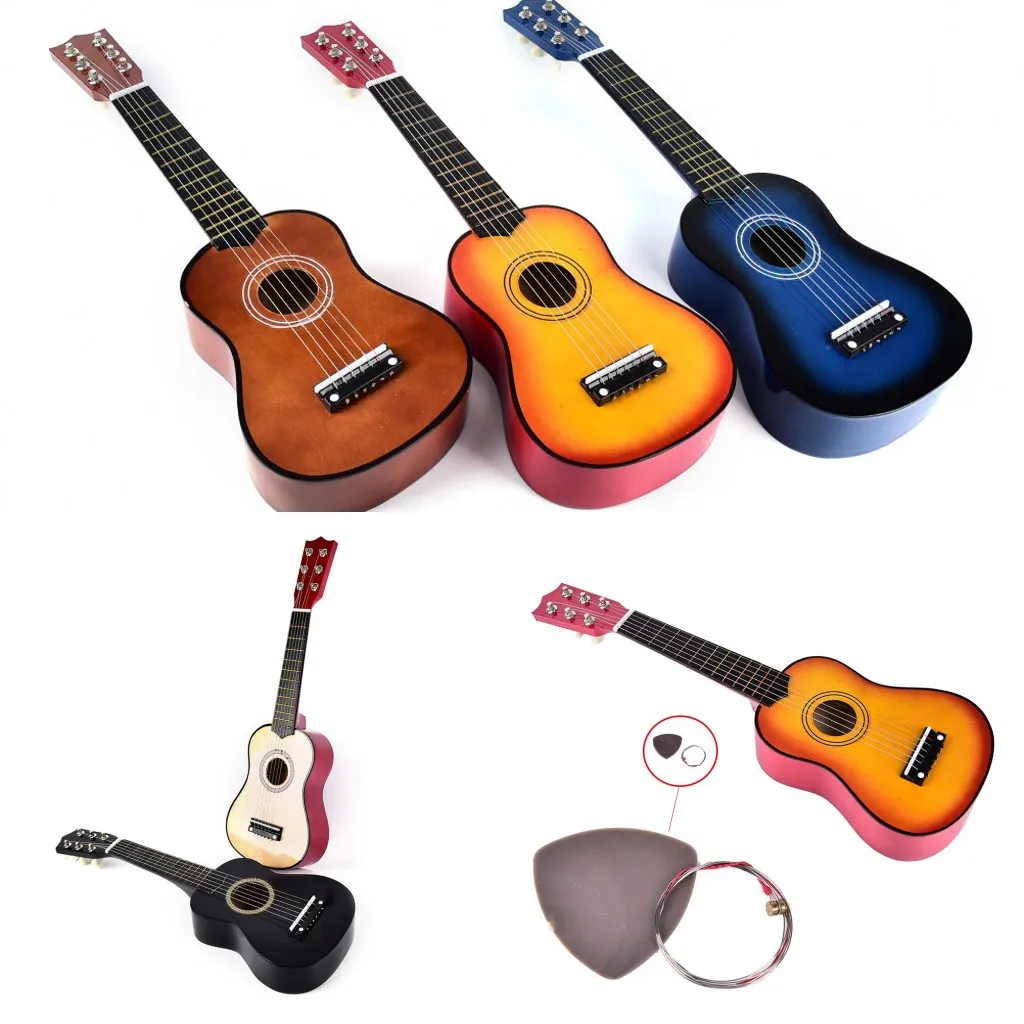 

2019 New Beginner Children Gift 21" Ukulele Instrument String Guitar+String+Pick Hot Sale