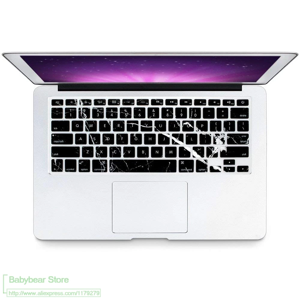 Чехол для Macbook Air 13 с постепенным изменением цвета Pro 15 Retina английская клавиатура