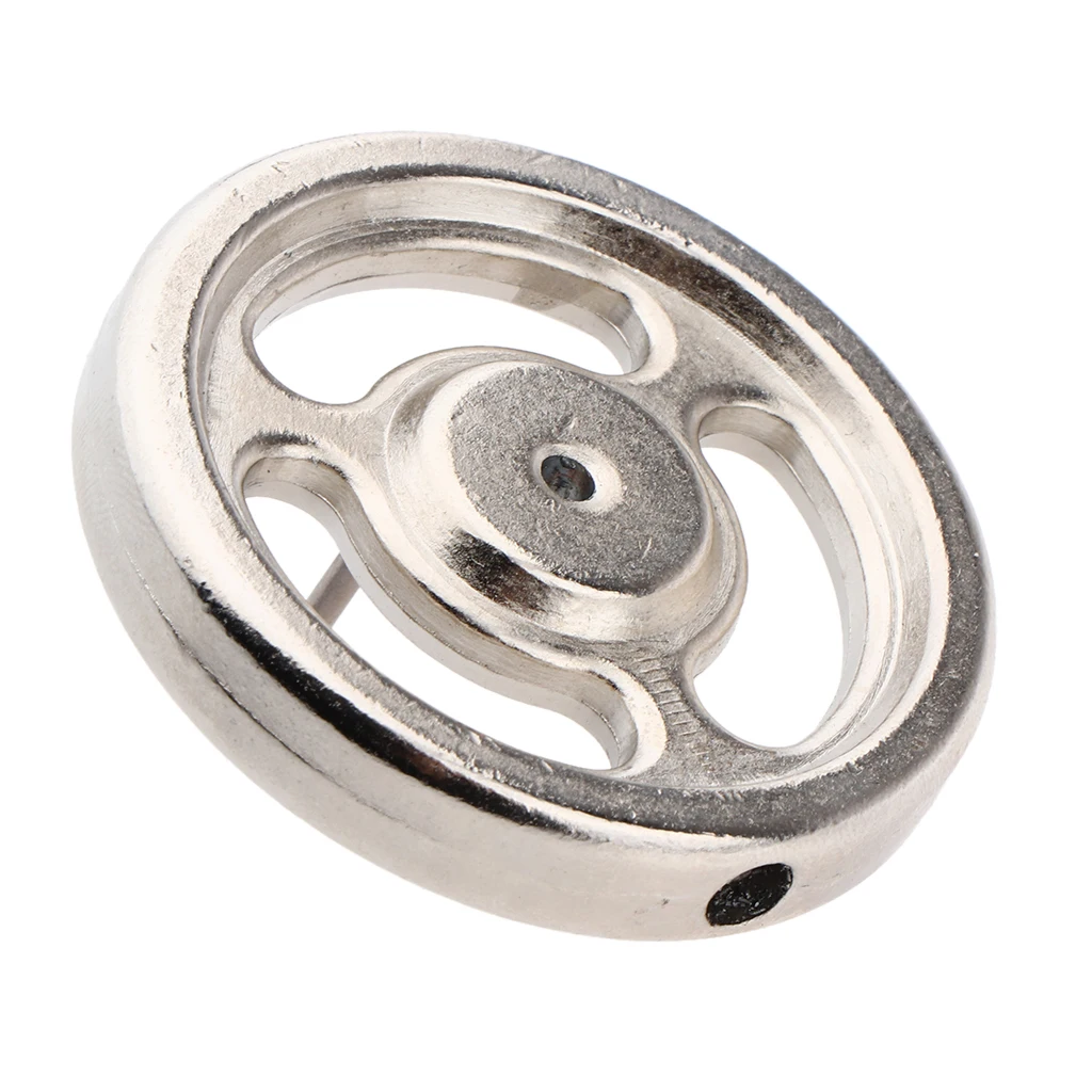 

Stirling Engine Model Part - Flywheel for DIY Steam Heat Power Generator Model, Physics Experiment Kits Toy Silver L
