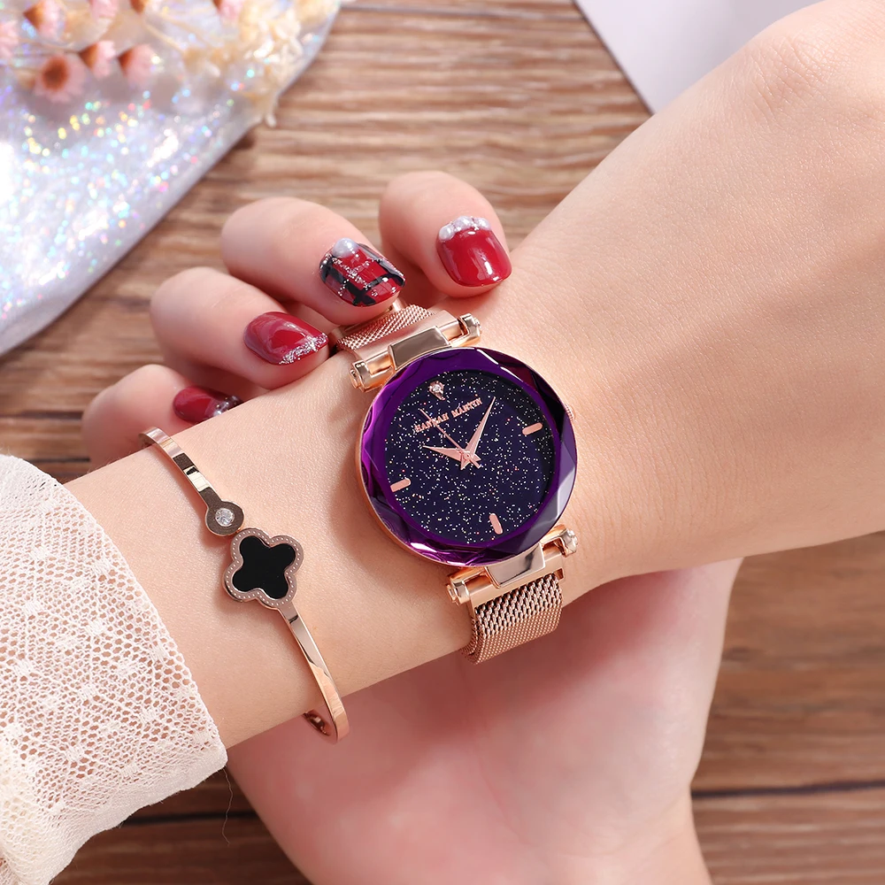 

Hannah Martin Luxury Women Watch Crystal Rhinestone Diamond Watches Ladies Dress Stainless Steel Wristwatch
