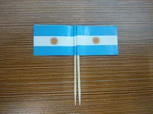 50 sztuk argentyna wykałaczki flagi papierowe flagi wykałaczki CakeToothpicks Cupcake Koktail owocowy kije dekoracji wykałaczka Flag