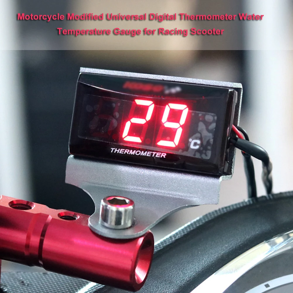 Мотоцикл модифицированный Универсальный цифровой термометр датчик температуры воды для гоночного скутера