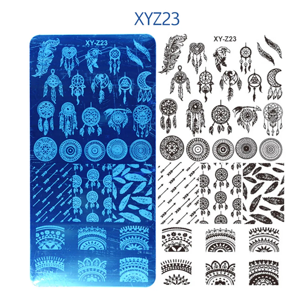 

1pcs Nail Art Decoration Stamping Templates Windmill Traditional Patterns For Polish Nail DIY Transfer Pattern Tools JIXYZ23