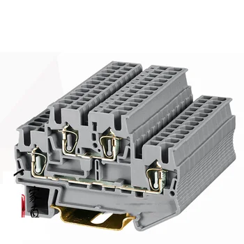 

100 pcs/bag STTB2.5 Terminal rail Wiring board connector terminals Wire Cable Terminals STTB-2.5