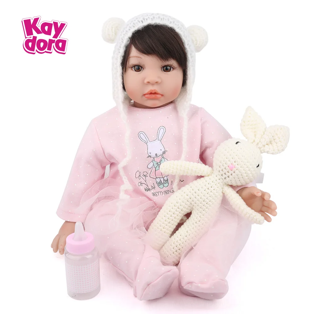 

KAYDORA 22Inch 55cm Silicone Reborn Baby Dolls Alive Adorable Lifelike Bebe Reborn Girl Toys Baby Kids Birthday Christmas Gift