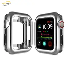 KINGBEIKE Fashionable Full Protective Watch Case Frame For Apple Watch Series 4 Colorful TPU Case For iWatch 40mm 44mm KINGBEIKE Fashionable Full Protective Watch Case Frame For Apple Watch Series 4 Colorful TPU Case For iWatch 40mm 44mm