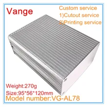 1 шт./партия экструдированный пластмассовый корпус прибора 6063-T5 алюминиевая проектная коробка 95*56*120 мм для усилителя миксера продукта