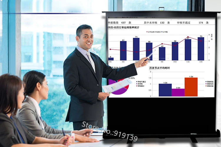 100inch 16x9 Portable Pull Up Screen pic 24
