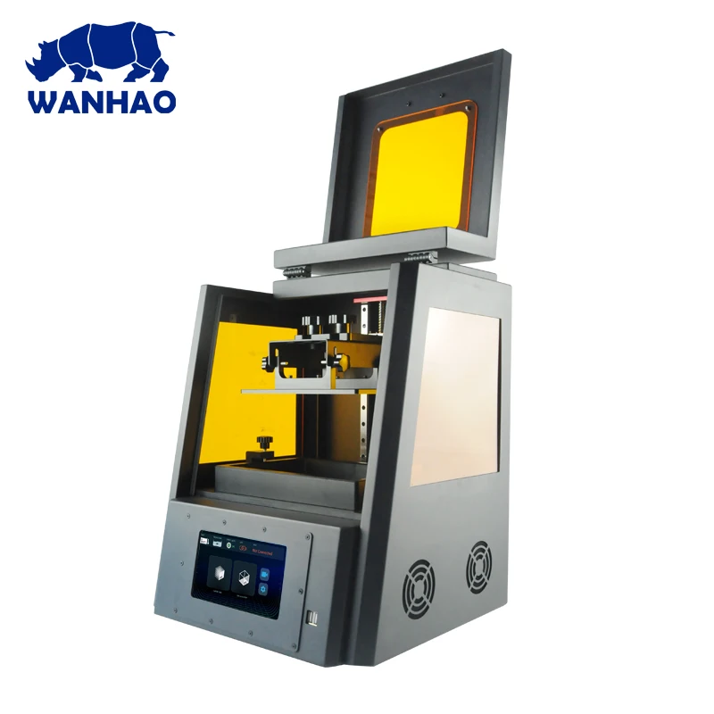 

WANHAO 2019 biggest cheap DLP LCD SLA Resin Jewelry Dental 3D Printer D8 with touch 8.9 inch screen and 500ml resin as gift