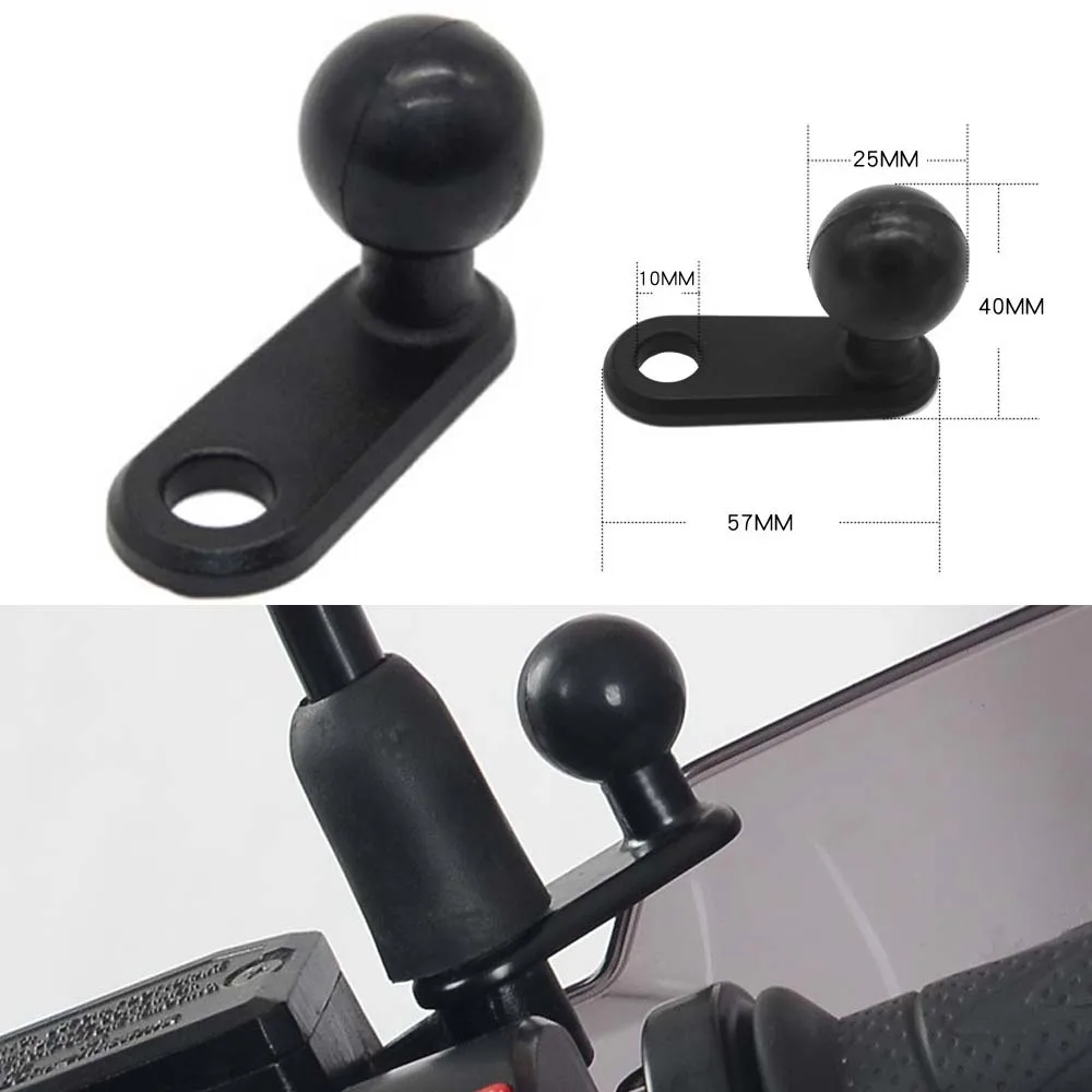 

JINSERTA Aluminum L Type 1 inch ( 25mm ) Ball with 10mm Hole Compatible with Ram Mounts for Gopro Sjcam DSLR