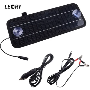 

LEORY Hot 12V 4.5W Solar Panel Portable Monocrystalline Solar Charger Module For Car Automobile Boat Rechargeable Power Battery