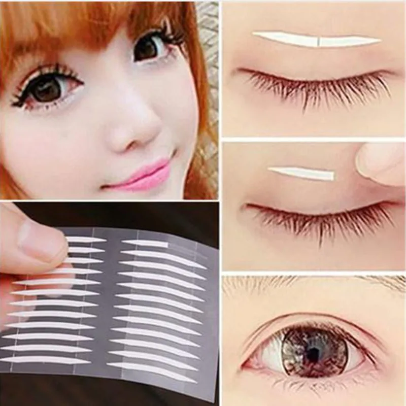 600pcs Invisible Mesh Double Eyelid Tape natural eyelid stikers Double