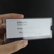 98*37 мм 1,5 мм Прямоугольник 50 шт. акриловый ярлык знак метка цена зажим подставка в стеллаж настенная настольная этикетка цена знак держатель рамка для ценника