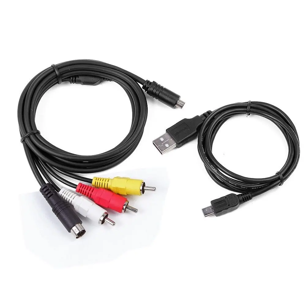 yan AV A/V Audio Video TV Cable Cord Lead for Sony Handycam DCR-SR46/v/e DCR-SR52/e 