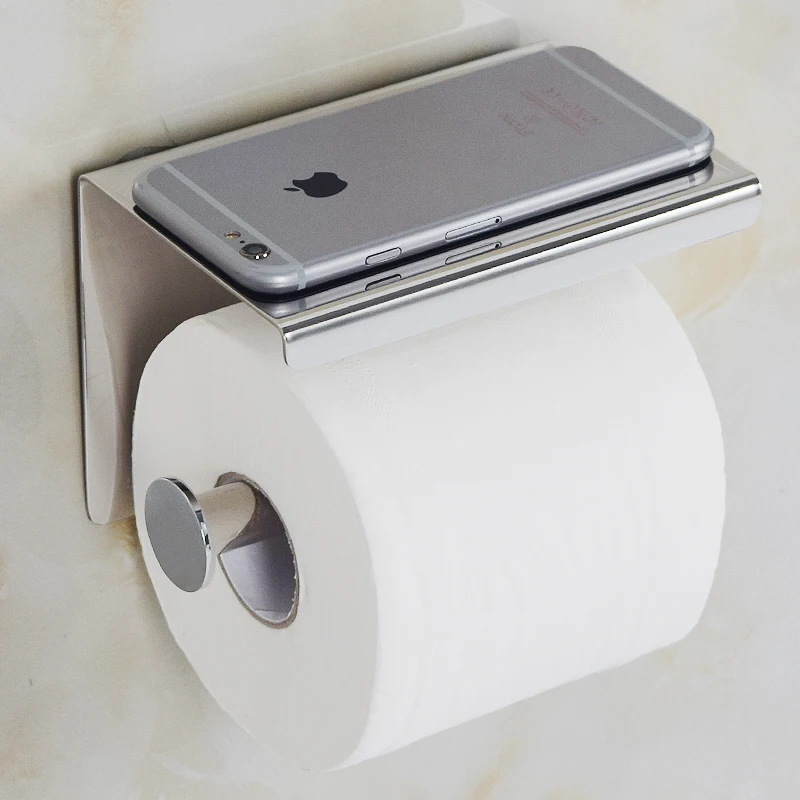 Stainless Steel 304 Bathroom Paper Phone Holder Toilet Paper Holder