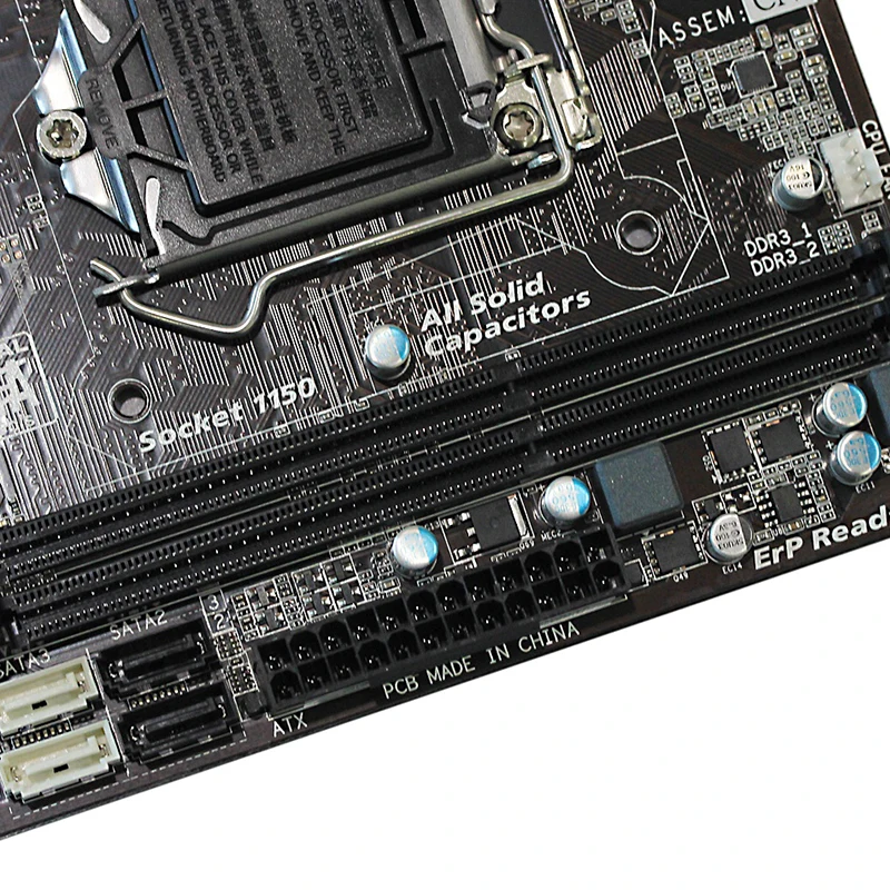 Gigabyte GA H81M DS2 материнская плата для Intel H81 DDR3 USB3.0 16GB LGA 1150 десктопная Б/у SATA