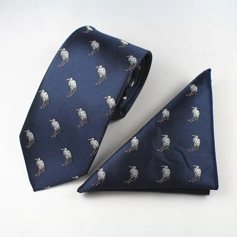 Для мужчин галстук с матча платок Пейсли галстук наборы с платком 100% шелк медведь мультфильм галстуки с принтом для Для мужчин Формальные