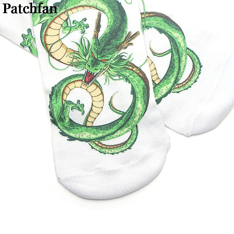 Patchfan Dragon ball Shenron, Новое поступление, женские Носки с рисунком аниме, короткие носки, Kawaii, вечерние, подарки для косплея, A2084