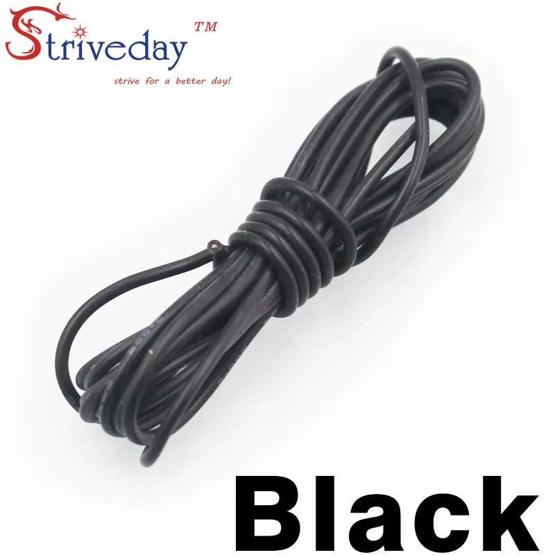 

5 meters 16.4 ft 30AWG Flexible Rubber Silicone Wire Tinned copper line DIY Electronic cable 10 colors to choose from