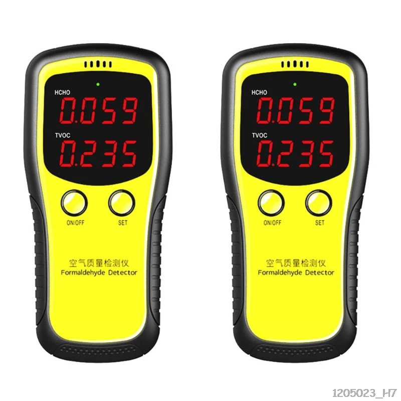 Portable LCD Digital Dioxide Meter CO2 Monitor Indoor Air Quality Formaldehyde Detector