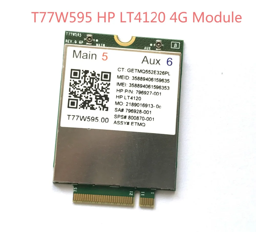 Aufee 4G Module 150Mbps Wwan Module or Professional 4G Mini Module LTE NGFF For HP LT4120 for Snapdragon X5 LTE T77W595 796928-001 WWAN M.2 Modem Module