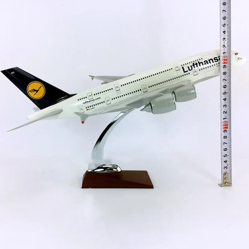 36 см 1:200 Airbus A380-800 основа для моделирования Смола самолет плоская коллекция дисплей детская игрушка J семья декоративные украшения