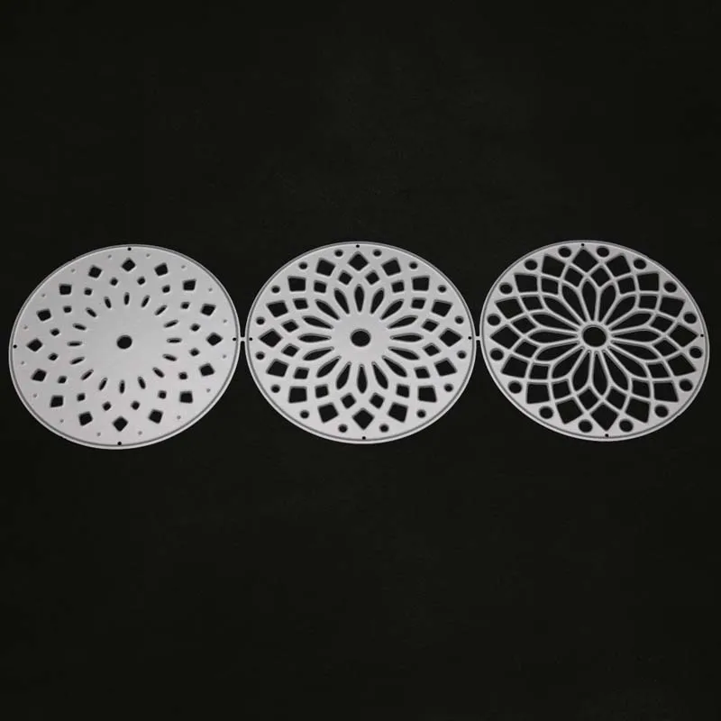

3pcs circle layer metal cutting die for scrapbooking embossing stencil stanzschablonendie cuts circle dies fustelle metalliche