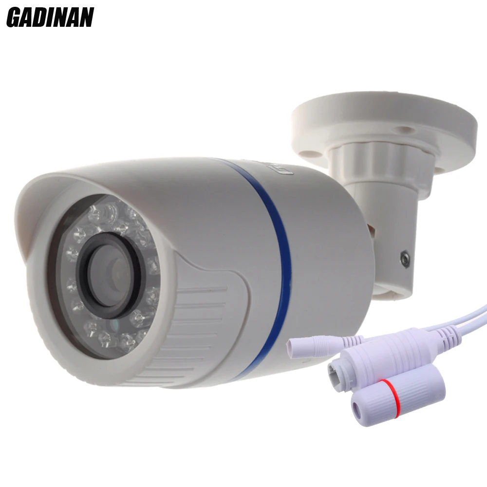 Gadinan ONVIF POE 1080P Outdoor Full HD Waterproof Bullet Wide Angle 3.6mm Lens H.264 P2P Securiy IP Camera ABS Plastic Housing