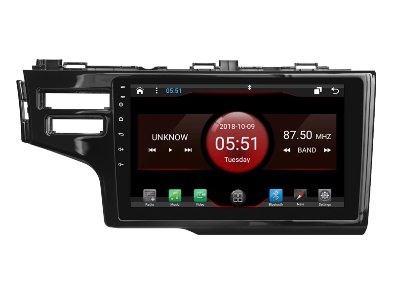 Perfect Elanmey android 8.1 car radio for Honda Jazz Fit 2014 + SRS car accessories DSP device Gps Navi multimedia bluetooth headunit 2