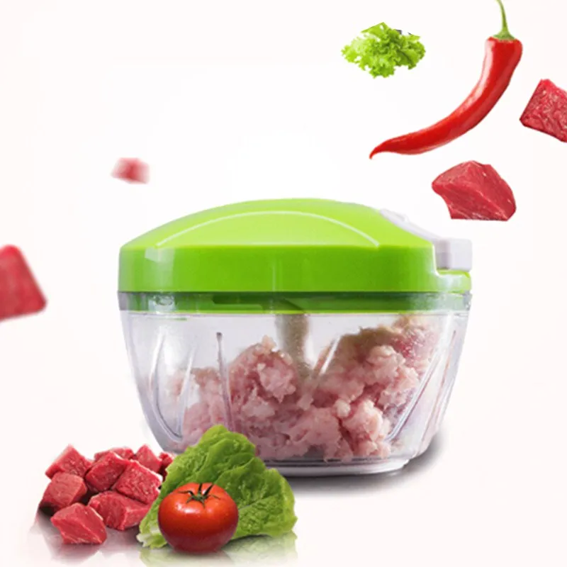 

Manual Vegetable Fruit Garlic Chopper Hand Pull Food Chopper Onion Nuts Grinder Portable Kitchen food Processor Portable Mincer