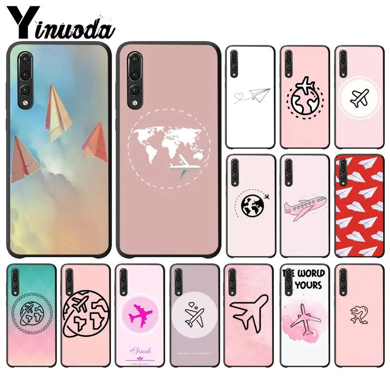 Yinuoda путешествовать по всему миру Бумага самолет новинка Fundas чехол для телефона