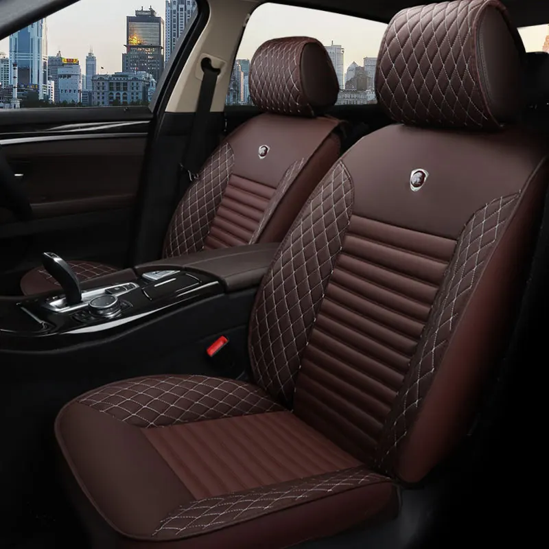  Leather Auto Universal Car Seat Cover Cushion for Jeep Grand Cherokee Compass Commander Renegade Wr