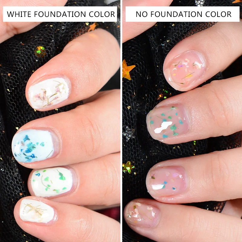 Mtssii Floral Gel Varnish Fairy Nail Gel Polish Dried Flowers Design Gel Lacquer 5ml Lasting UV Soak Off Gel Nail Polish 1 PC