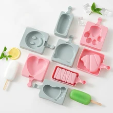 Домашние DIY пищевой мультфильм силиконовые формы для мороженого Формочки Для Мороженого на палочке для заморозки мороженого бар формы производитель с палочка для леденца