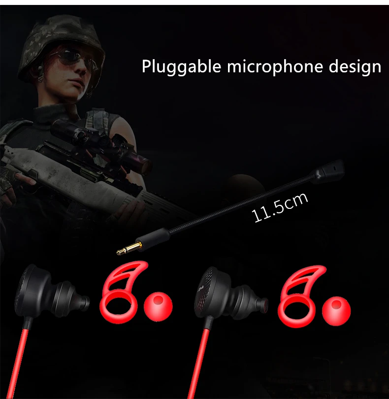  New Arrival Remax Game Earphone PUBG Earphones With Pluggable Mic High Quality Sound headset For PU
