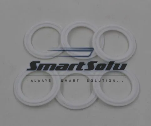 

Free shipping 5pcs 1.5" 38mm Sanitary Tri Clamp PTFE Gasket Tri Clamp Tri Clover Gasket Sanitary Pipe Fitting WF2310