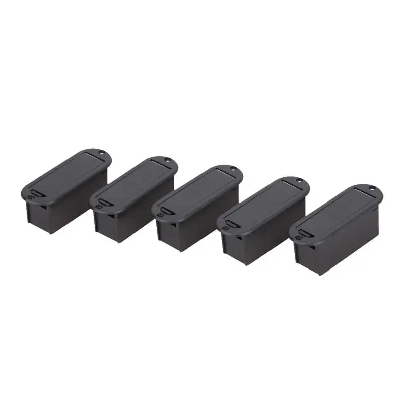 

ABKT-5pcs 9V Battery Case Holder Cover Box Replacement for Active Guitar Bass Pickup