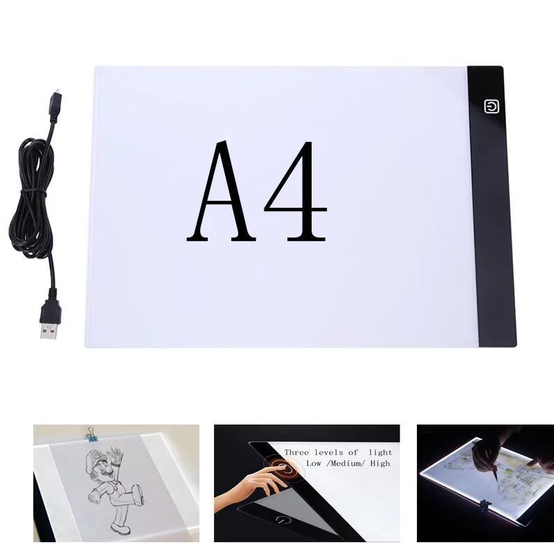 

Diamond Painting A4 Luminescent Panel Cross Stitch LED Light Tablet Ultrathin 3.5 Drawing Tracing Tracer Copy Board Table Pad