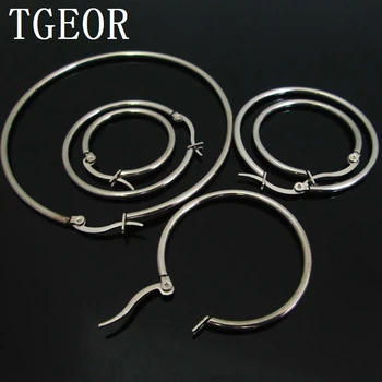 

Hot wholesale charms new arrival 30pcs surgical stainless steel big hoop Earring Free shipping