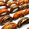 50Pcs Fashion Wooden Finger Rings For Women & Men Wood Leopard Mixed Pattern Jewelry Bulks Lots Women Mens Christmas Gift LB001 2