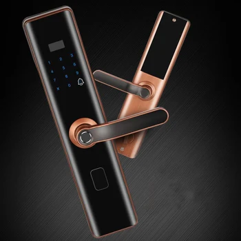 

Digital Smart Lock Semiconduc Biometric Fingerprint Electronic Door Lock Automatic For Home With Password Card Unlock