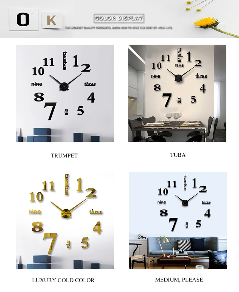 wall clock mickey kitchen big clock wall mirror wall clock watch in wall home watch for wall decor acrylic mirrored decorative sticker wall clock metal pendulum clock watch for wall double sided (7)