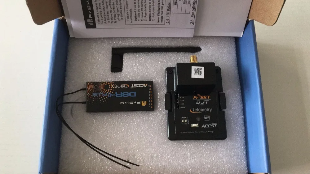 

FrSky 2.4Ghz DJ Combo Pack for JR w/ DJT Telemetry+ D8R-II Plus Receiver