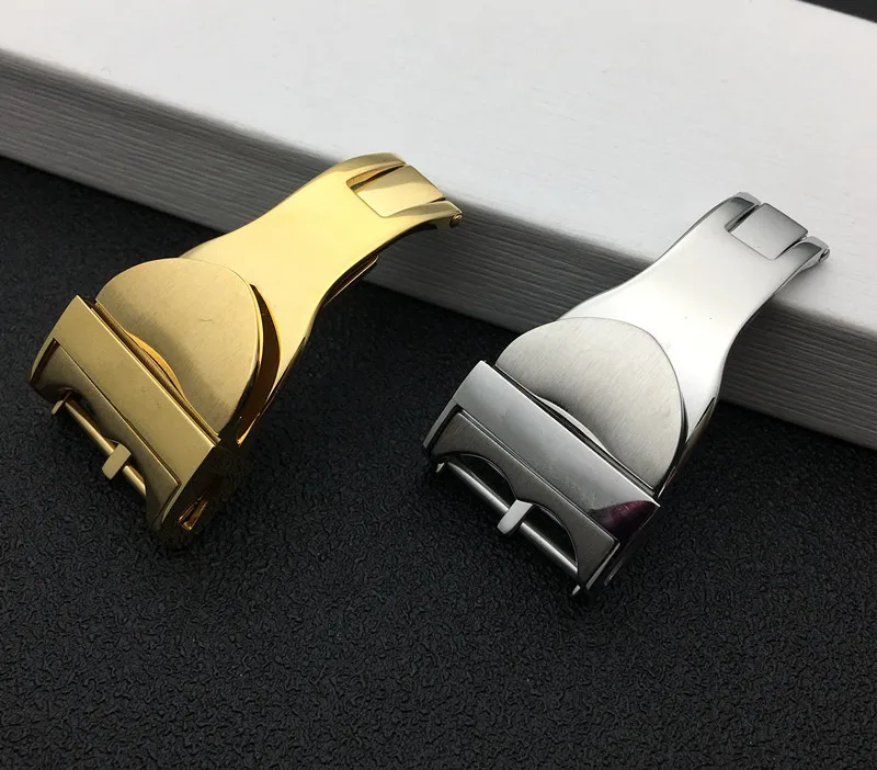 

316L Stainless Steel Clasp Folding buckle for Watch strap watchband belt Buckle Special for Tudor Black Gold Bay 18mm tools