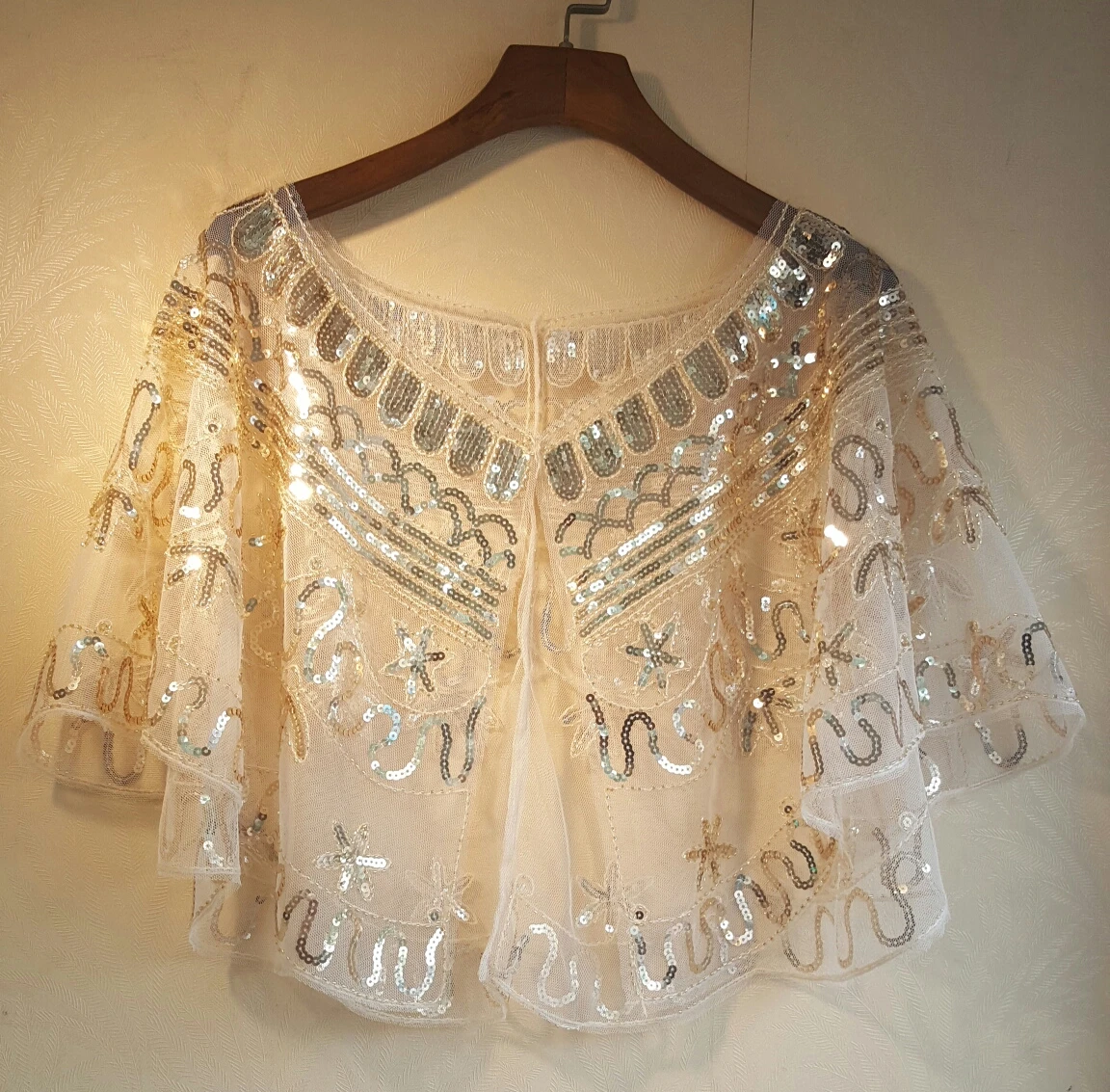 

New dress shawl, sparkling nail beads, small shawl, small shoulder jacket