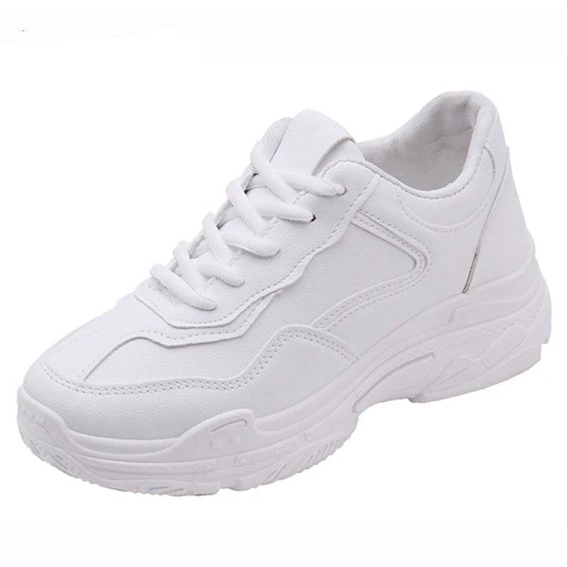 

New Spring Fashion Women Casual Shoes Suede Leather Platform Shoes Women Sneakers Ladies White Trainers Chaussure Femme CY-125