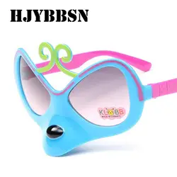 HYJBBSN Новая мода Дети sungalsses UV400 блестящие для маленьких мальчиков девочек очки Новинка маска с милой обезьянкой солнцезащитные очки бренд 2018